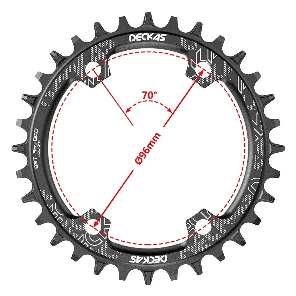 Deckas 96bcd Round Mountain bicycle Chainring BCD 96mm 32/34/36/38T Crown Plate Parts For M7000 M8000 M4100 M5100 bike crank