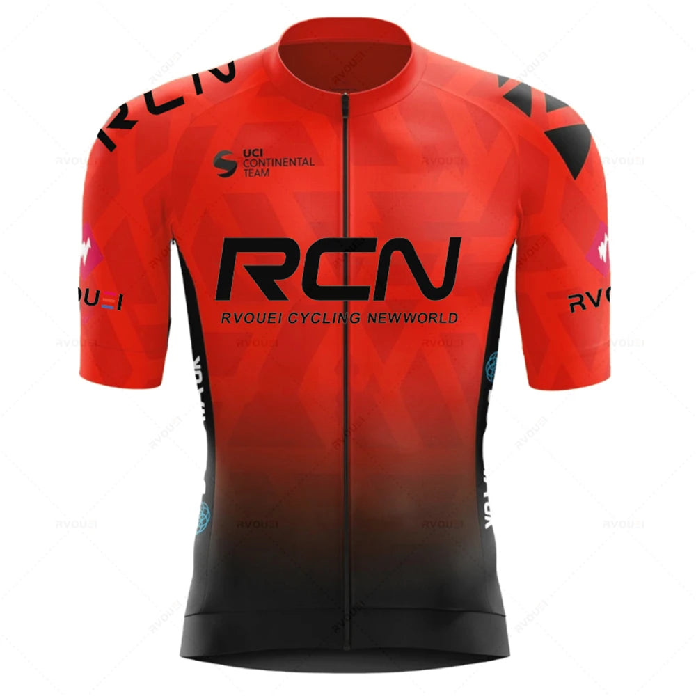 2023 RCN Team Cycling Jersey Set Summer Breathable Road Bicycle Suit Riding Uniform Bike MTB Clothing New Sports Cycling Kits