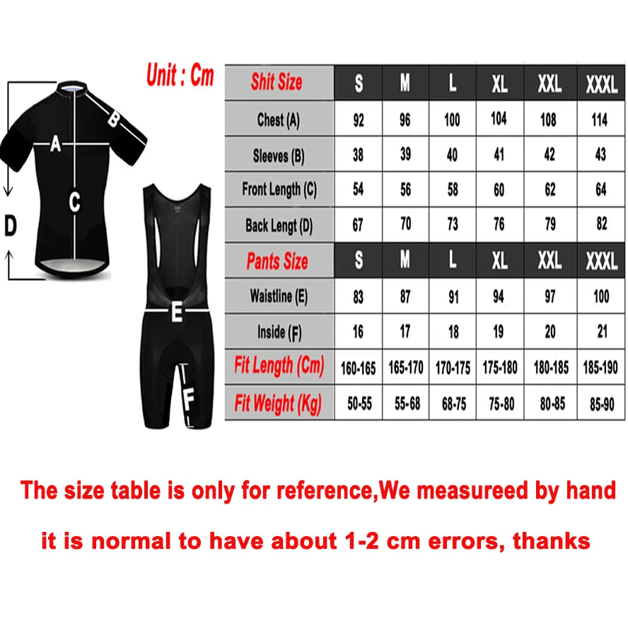 UAE Cycling Jersey Set 2024 Man's Team Short Sleeve Cycling Clothing