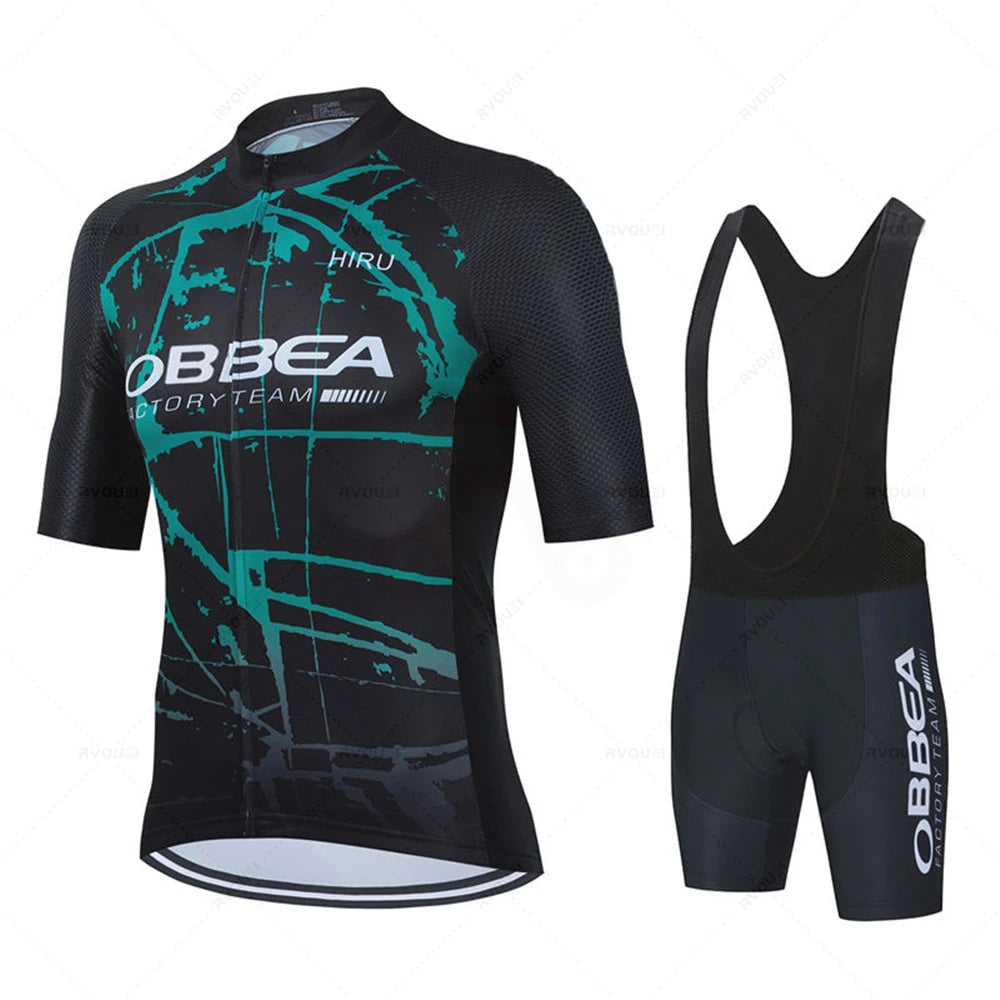 ORBEA Factory Team Cycling Jersey Set New Pro Team Men's Cycling Clothing Road Bike Shirts Suit Bicycle Bib Shorts MTB Wear