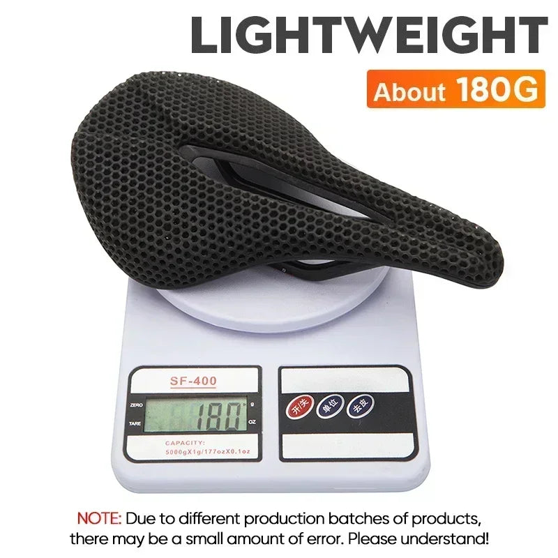 Bicycle 3D Printed Saddle Ultralight Carbon Fiber Road Mountain Bike Seat Cushion Hollow Comfortable 3D MTB Saddle Seat