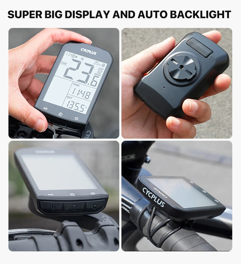 CYCPLUS M1 GPS Bike Computer Wireless Waterproof Speedometer Odometer ANT+ Bluetooth 5.0 Cycling Bicycle Accessories