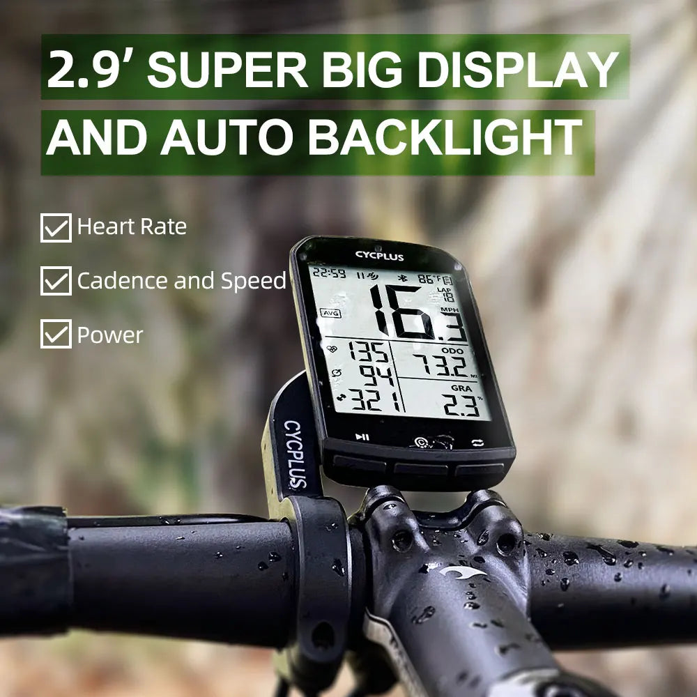 CYCPLUS M1 GPS Bike Computer Wireless Waterproof Speedometer Odometer ANT+ Bluetooth 5.0 Cycling Bicycle Accessories