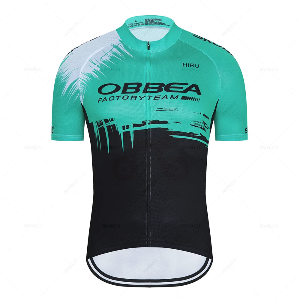 ORBEA Factory Team Cycling Jersey Set New Pro Team Men's Cycling Clothing Road Bike Shirts Suit Bicycle Bib Shorts MTB Wear
