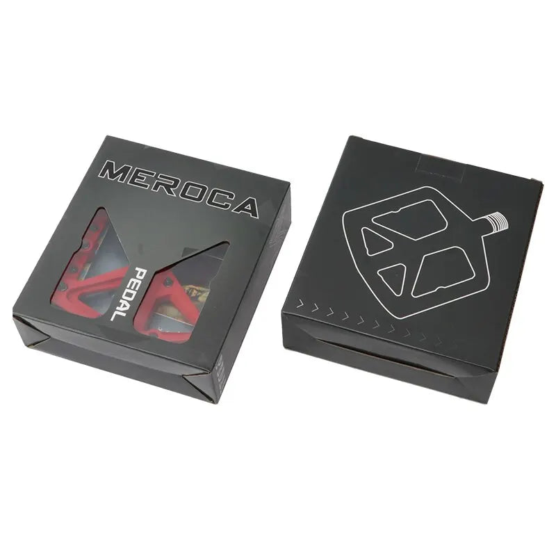 Meroca Flats Bicycle Pedal MTB Fiber Widened Nylon Fiber Ultralight Seal Dual Bearing BMX Mtb Bicycle Pedals Accessories