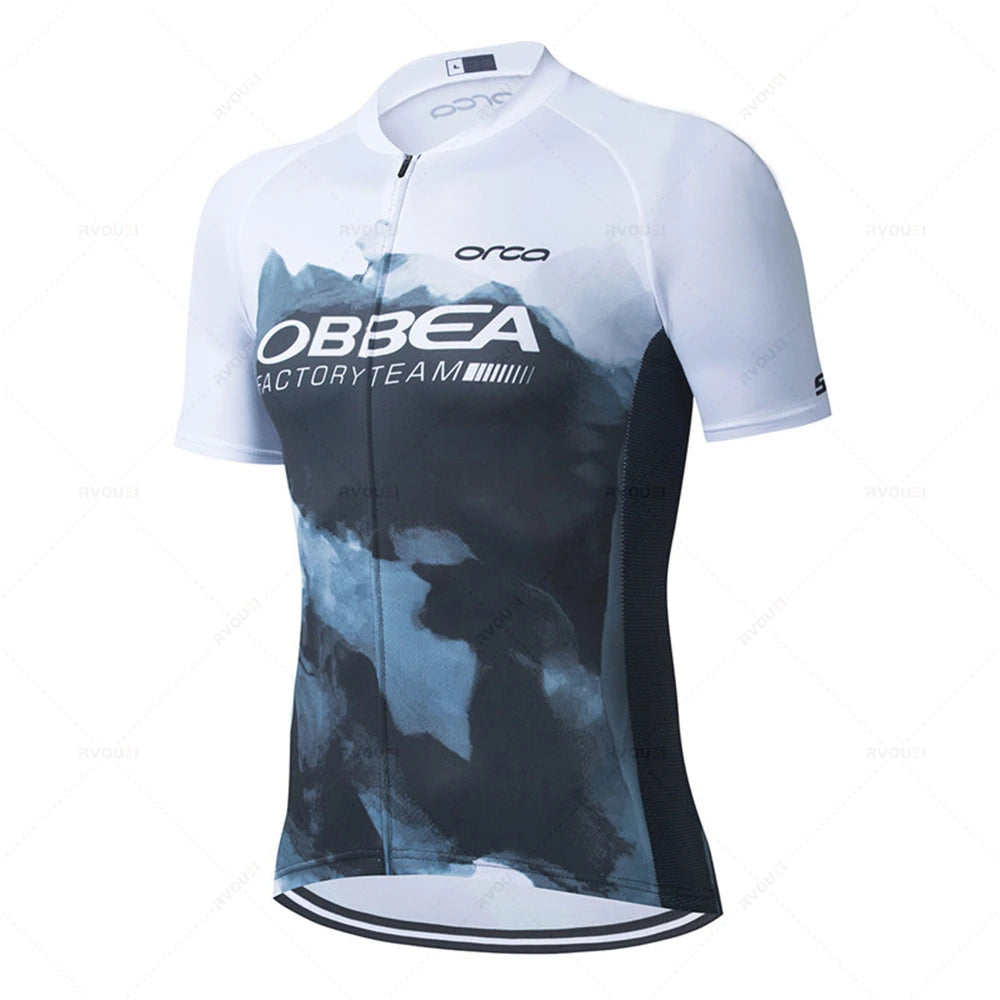 ORBEA Factory Team Cycling Jersey Set New Pro Team Men's Cycling Clothing Road Bike Shirts Suit Bicycle Bib Shorts MTB Wear