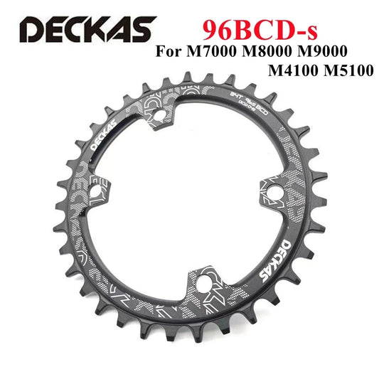 Deckas 96bcd Round Mountain bicycle Chainring BCD 96mm 32/34/36/38T Crown Plate Parts For M7000 M8000 M4100 M5100 bike crank