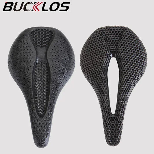 Bicycle 3D Printed Saddle Ultralight Carbon Fiber Road Mountain Bike Seat Cushion Hollow Comfortable 3D MTB Saddle Seat