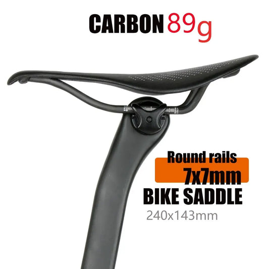 ELITAONE 89g EVA Carbon Bike Saddle Comfortable Ultra-Light Saddle MTB Saddle 7x7mm Racing Bicycle Installation 240*143MM